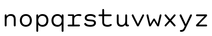 StndrdEORMono Regular Font LOWERCASE