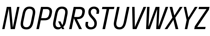 Stratos SemiLight Italic Font UPPERCASE