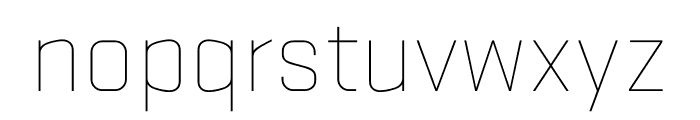 Stratum 2 Thin Font LOWERCASE