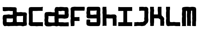 Streetroad K701p Font LOWERCASE