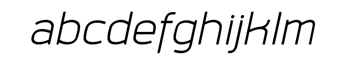Superspace Light Italic Font LOWERCASE