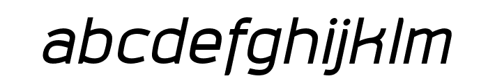 Superspace Regular Italic Font LOWERCASE