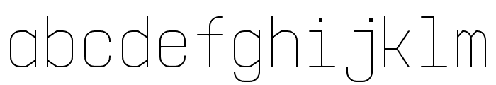 Supply Mono UltraLight Font LOWERCASE