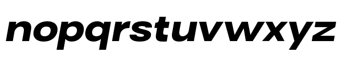 Surt Extra Bold Oblique Extended Font LOWERCASE