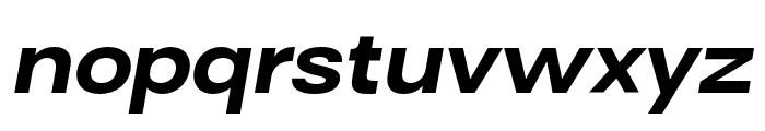 Surt Ultra Bold Oblique Extended Font LOWERCASE