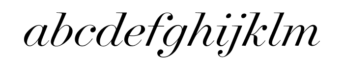 Surveyor Fine Light Italic Font LOWERCASE