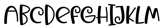 Swirly Happy Font By Dani 7NTypes Font UPPERCASE