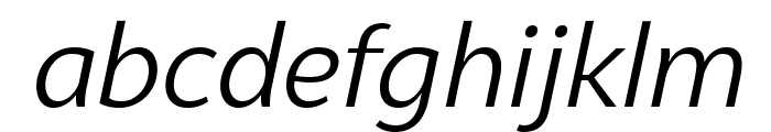 Syabil BookItalic Font LOWERCASE