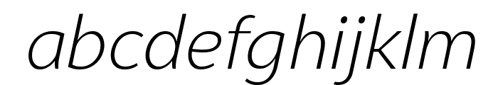 Syabil LightItalic Font LOWERCASE