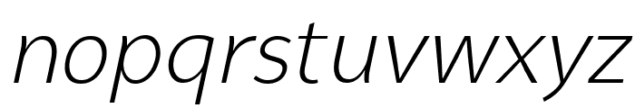 Syabil LightItalic Font LOWERCASE