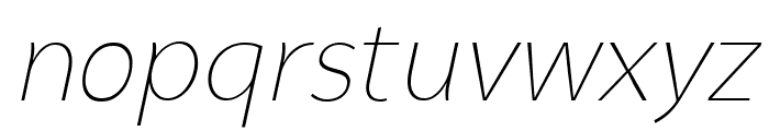 Syabil ThinItalic Font LOWERCASE