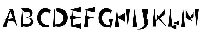 TFADefABC ONE LIGHT Font UPPERCASE