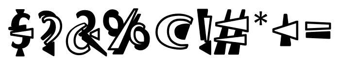 TFADefABC TWO THICK Font OTHER CHARS
