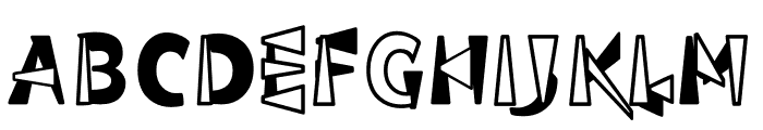 TFADefABC TWO THICK Font UPPERCASE