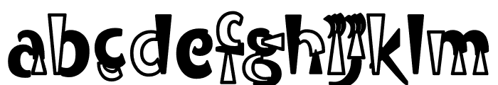 TFADefABC TWO THICK Font LOWERCASE