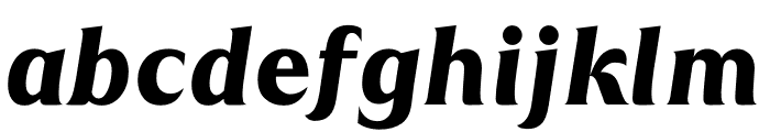 TFArrow Black Italic Font LOWERCASE