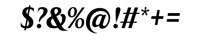 TFArrow Extrabold Italic Font OTHER CHARS