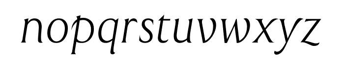 TFArrow Light Italic Font LOWERCASE