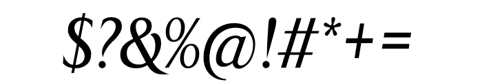 TFArrow Medium Italic Font OTHER CHARS