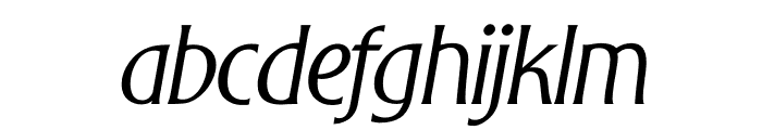 TFBaccarat Light Italic Font LOWERCASE
