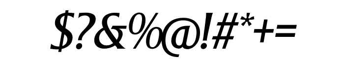 TFBaccarat Medium Italic Font OTHER CHARS
