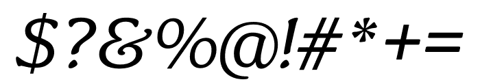 TFBryn Mawr Book Italic Font OTHER CHARS