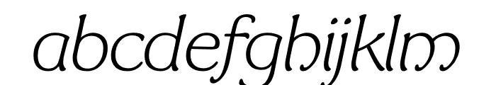 TFBryn Mawr Light Italic Font LOWERCASE