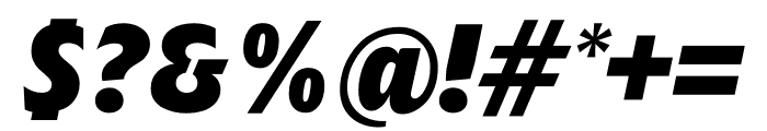 TFForever Extrabold Italic Font OTHER CHARS