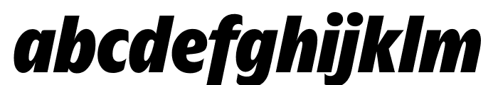 TFForever Extrabold Italic Font LOWERCASE