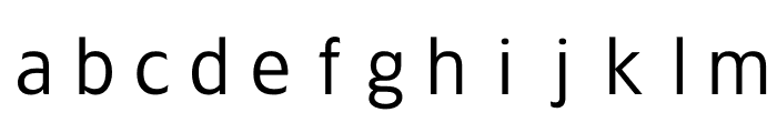 TFForever Monospaced Regular Font LOWERCASE