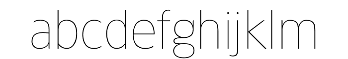 TFForever Thin Font LOWERCASE