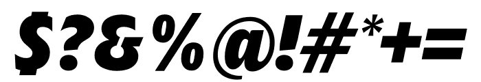 TFForever Two Extrabold Italic Font OTHER CHARS