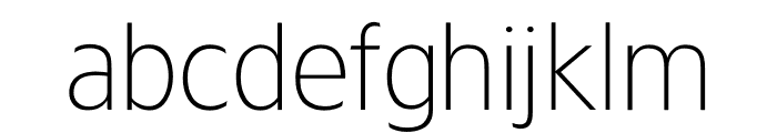TFForever Two Extralight Font LOWERCASE