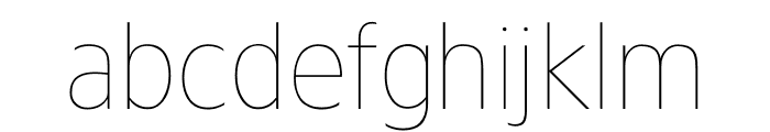 TFForever Two Thin Font LOWERCASE