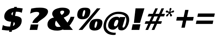 TFGrange Black Italic Font OTHER CHARS