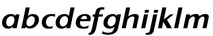 TFGrange Demi Italic Font LOWERCASE