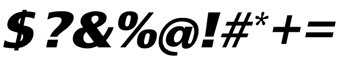 TFGrange Extrabold Italic Font OTHER CHARS