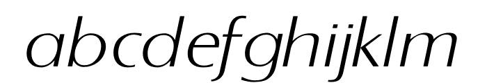 TFGrange Thin Italic Font LOWERCASE
