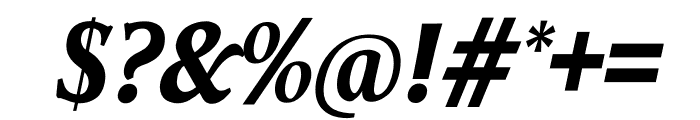 TFHabitat Bold Italic Font OTHER CHARS
