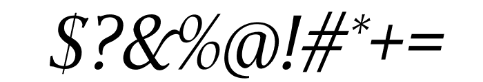 TFHabitat Book Italic Font OTHER CHARS