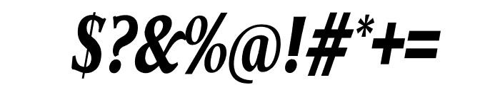 TFHabitat Condensed Bold Italic Font OTHER CHARS