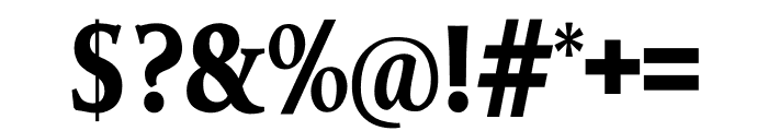 TFHabitat Condensed Bold Font OTHER CHARS