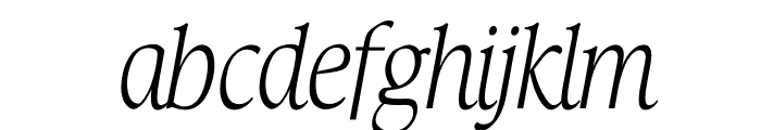 TFHabitat Condensed Italic Font LOWERCASE