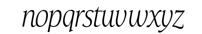 TFHabitat Condensed Italic Font LOWERCASE