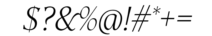 TFHabitat Italic Font OTHER CHARS