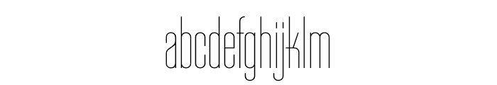 TFHuxley High Light Font LOWERCASE