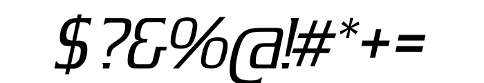TFMargate Medium Italic Font OTHER CHARS