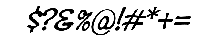 TFMontauk One Medium Italic Font OTHER CHARS