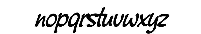 TFMontauk One Medium Italic Font LOWERCASE