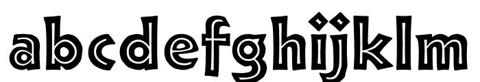 TFNeueNeuland Inline Solid Font LOWERCASE